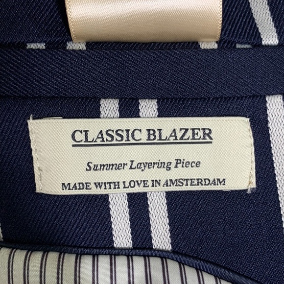 Scotch & Soda Classic‎ Blazer Dark navy/white Stripe - Picture 5 of 8